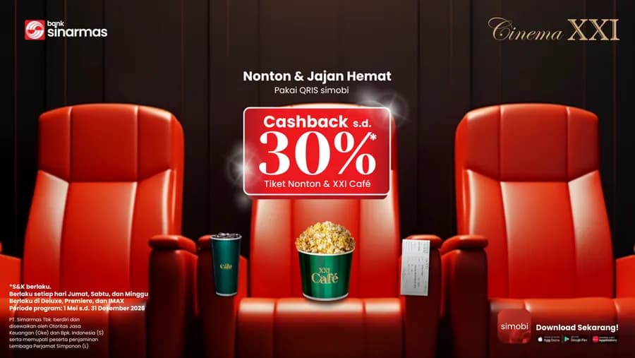 Cashback hingga 30%!