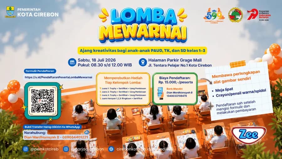 Lomba Mewarnai dalam rangka Hari Koperasi ke-79